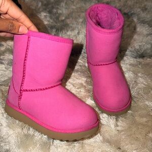 UGG Kids Pink Classic Short Boots
